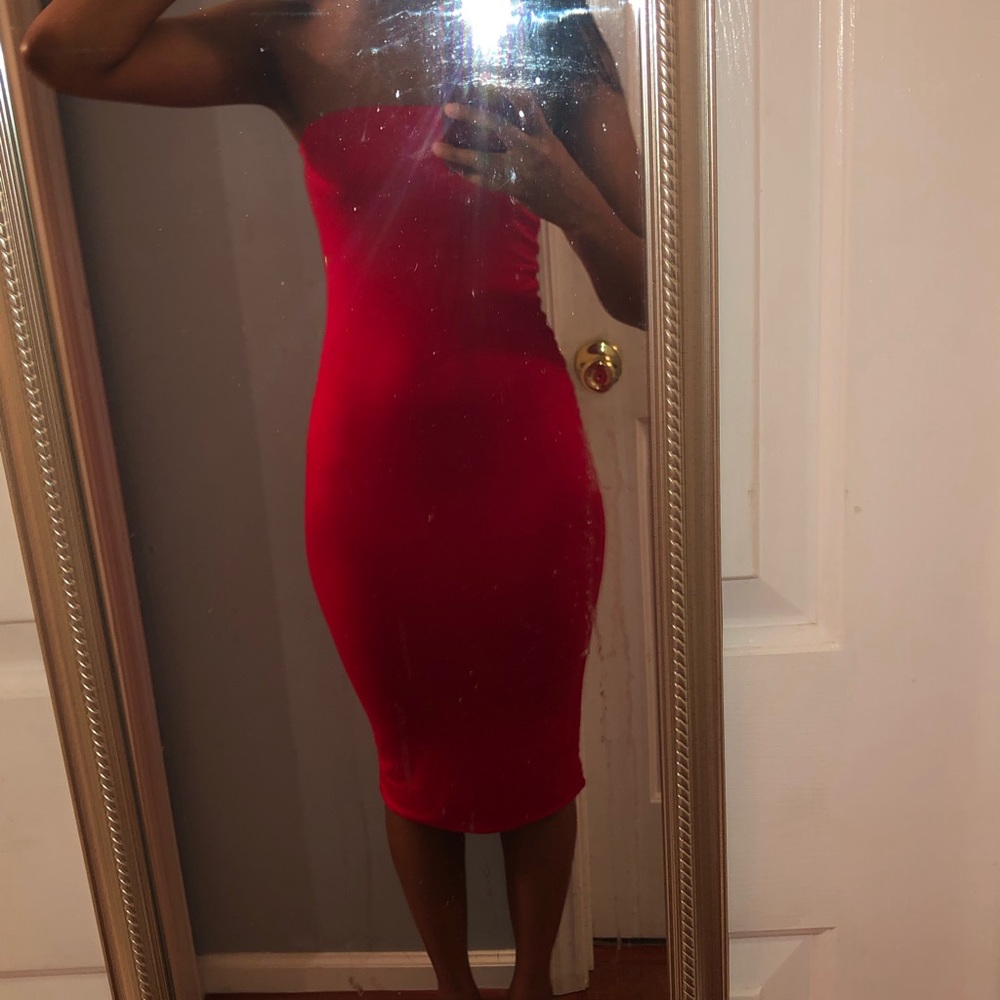 Red Fashion Nova tube dress